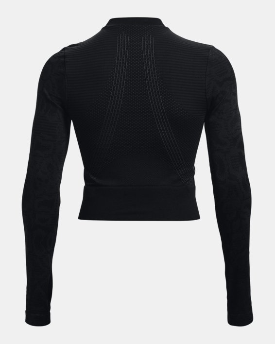 Women's UA RUSH™ HeatGear® Seamless Long Sleeve, Black, pdpMainDesktop image number 6
